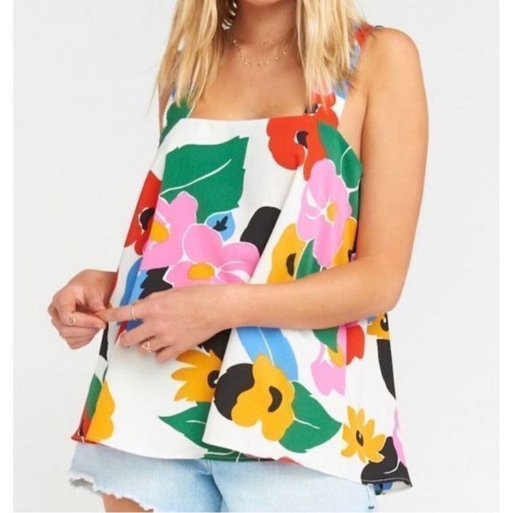 Show Me Your Mumu Ambres tropical floral print tank top women’s size XS